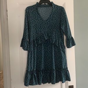 Mitilly Women’s Ruffle Long Sleeve Dress